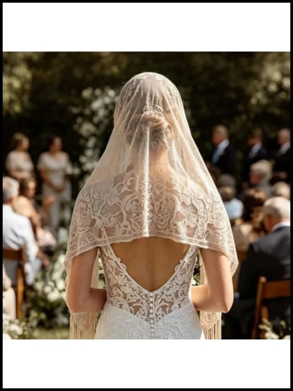 Lace Veil Scarf for Church Prayer Wedding Bridal Mantilla Long Wrap Shawl